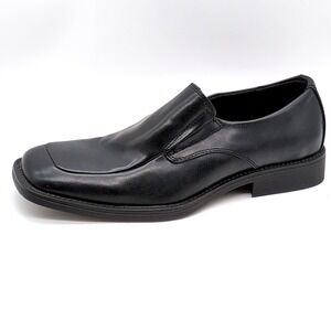 Borelli Shoes Mens Matthew Black 10 Leather Loafers Dress Stretch Slip On 321087